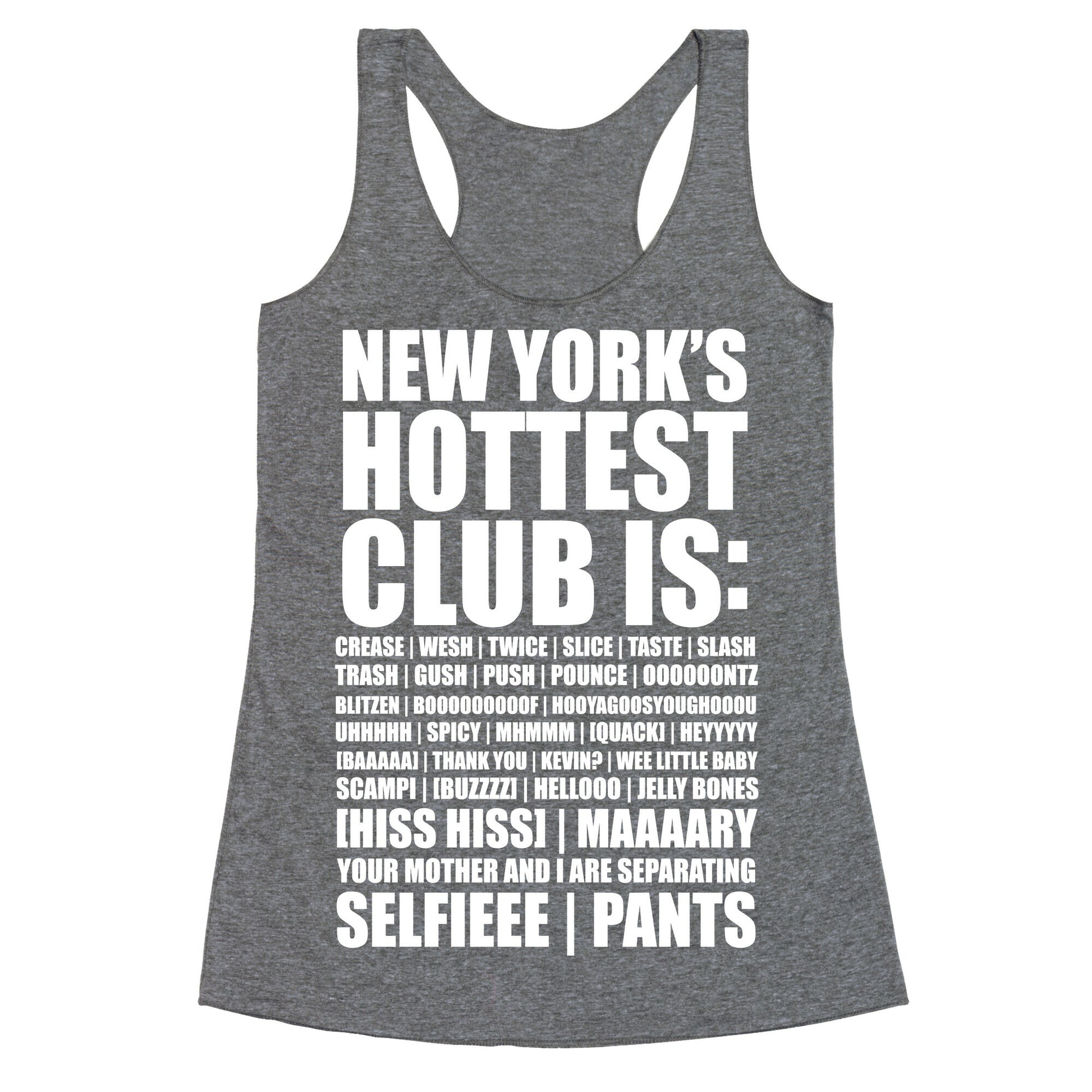 New York's Hottest Club Is Racerback Tank