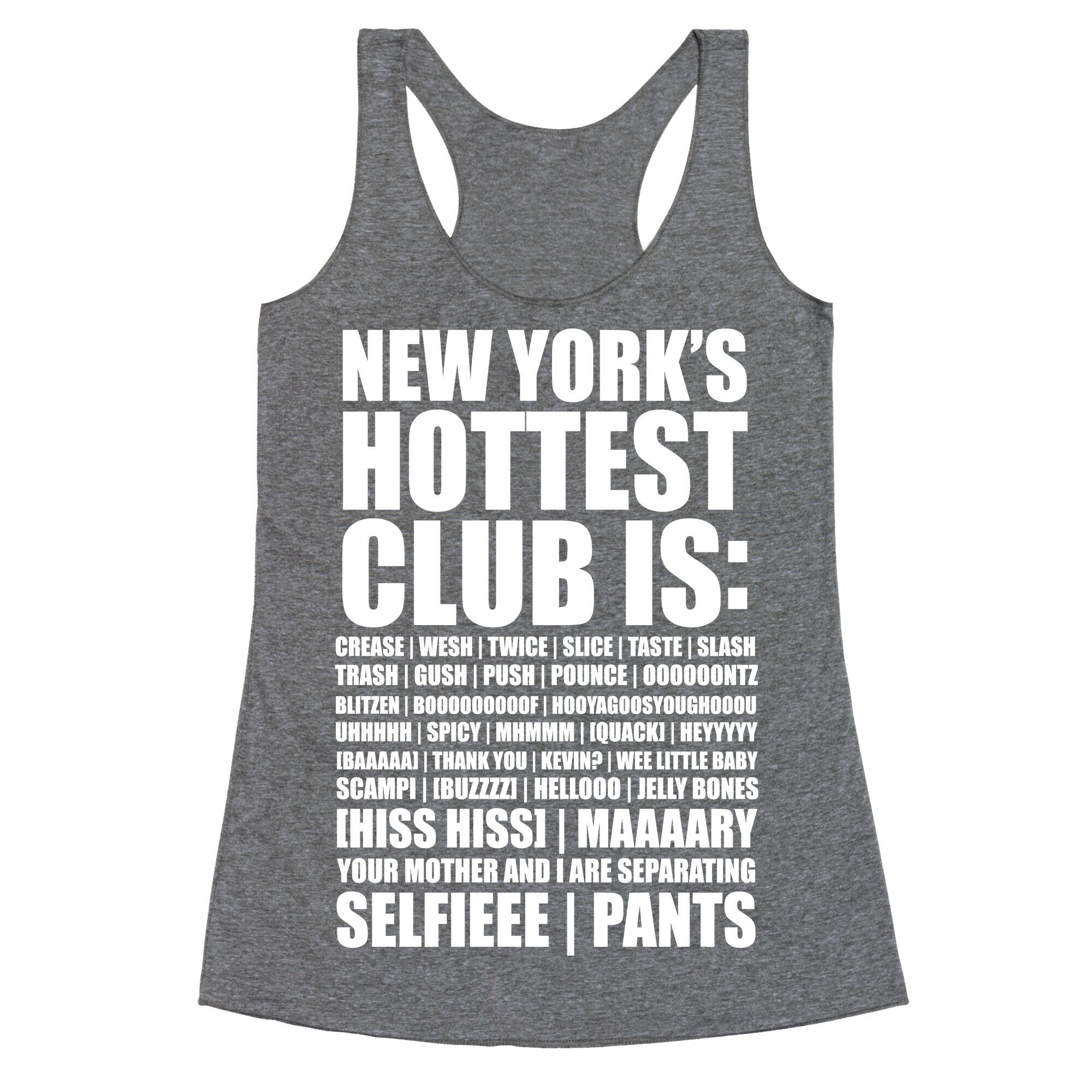 New York's Hottest Club Is Racerback Tank
