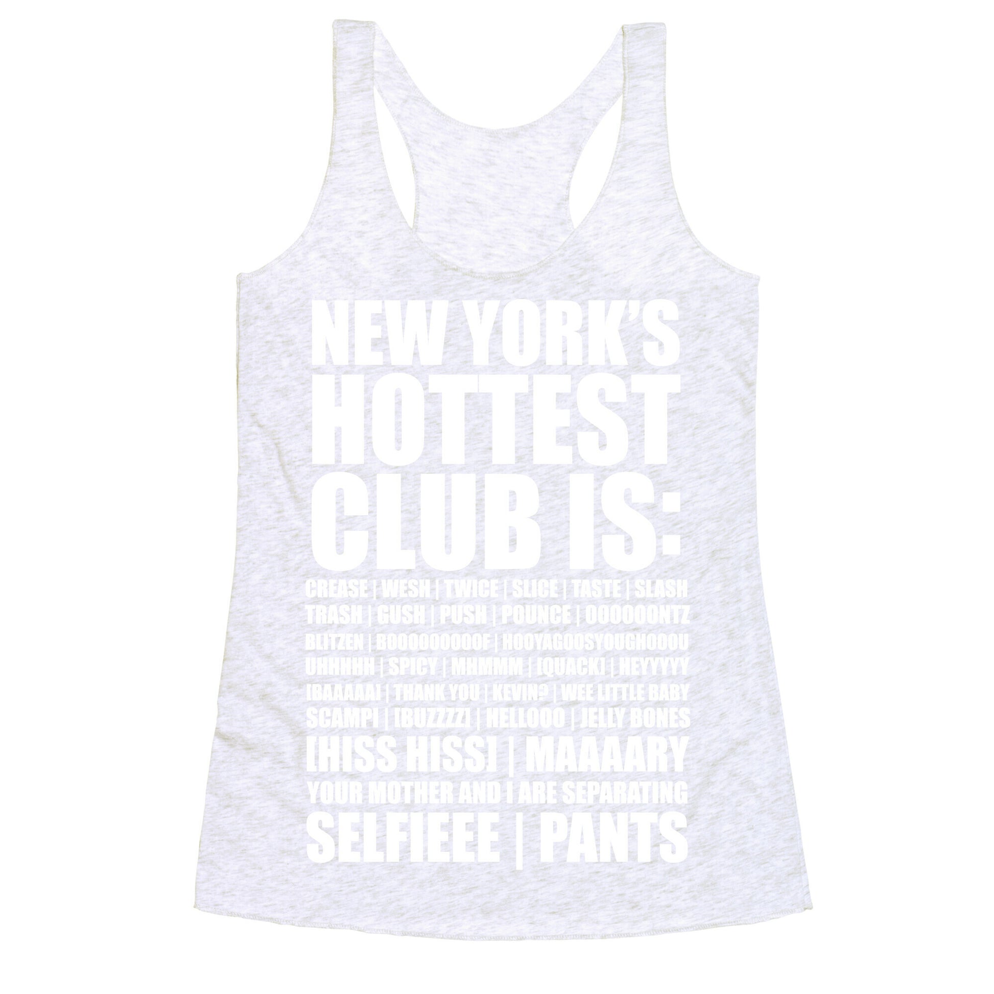 New York's Hottest Club Is Racerback Tank
