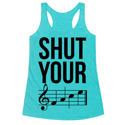 Shut Your (FACE) Racerback Tank