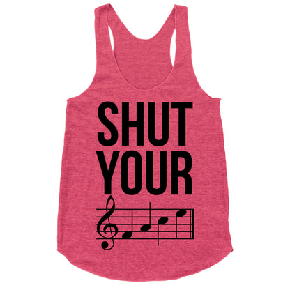 Shut Your (FACE) Racerback Tank