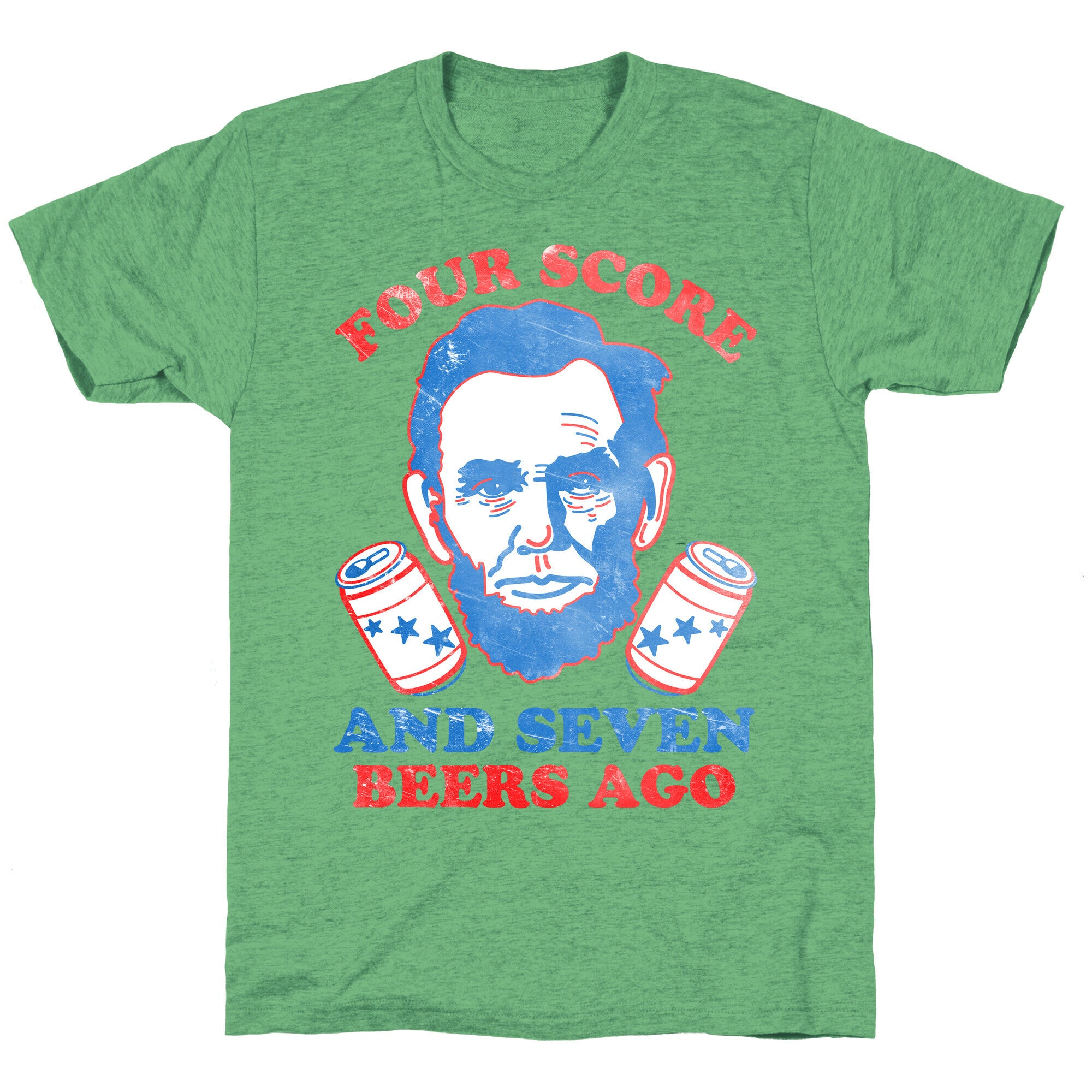 Four Score and Seven Beers Ago Unisex Triblend Tee