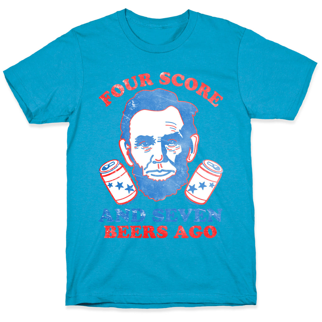 Four Score and Seven Beers Ago Unisex Triblend Tee