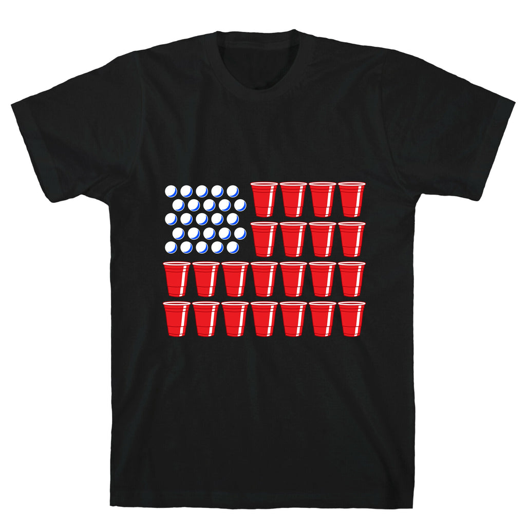Beer Pong Flag T-Shirt