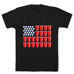 Beer Pong Flag T-Shirt