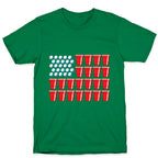Beer Pong Flag T-Shirt