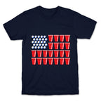 Beer Pong Flag T-Shirt