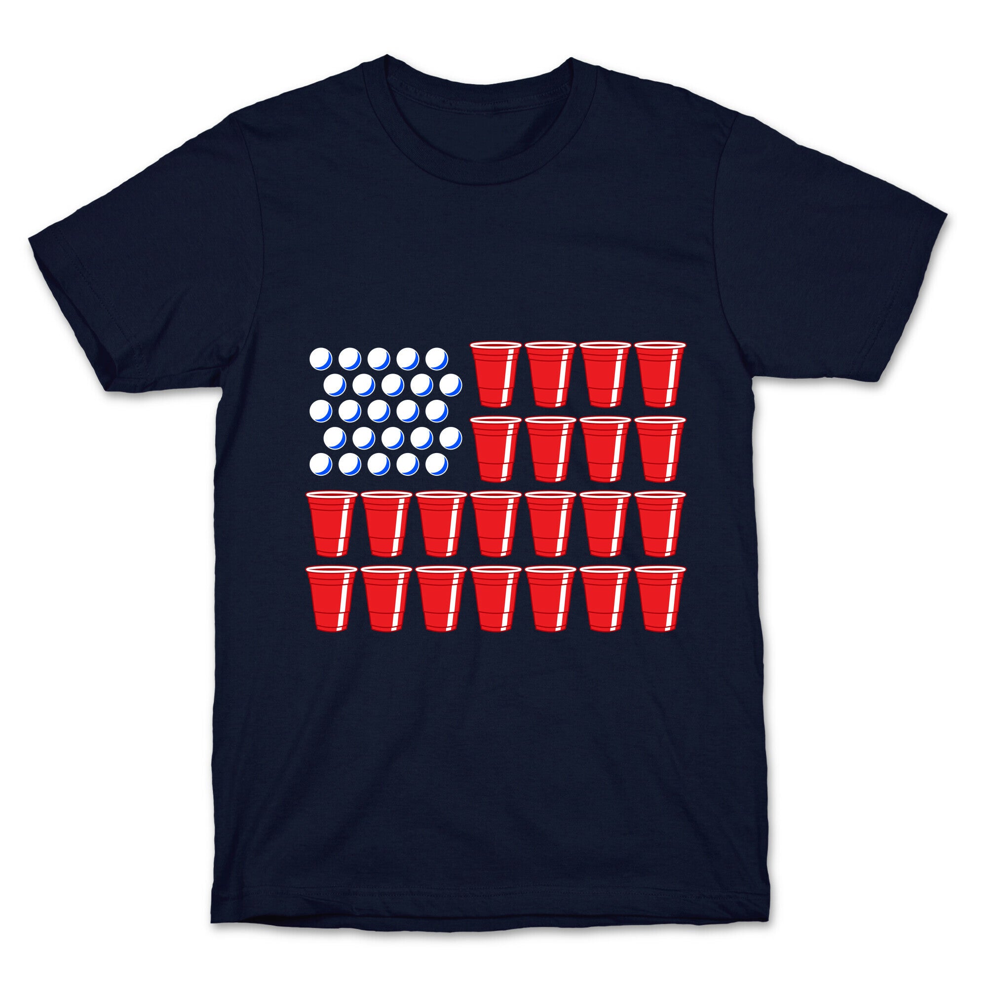 Beer Pong Flag T-Shirt