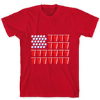 Beer Pong Flag T-Shirt
