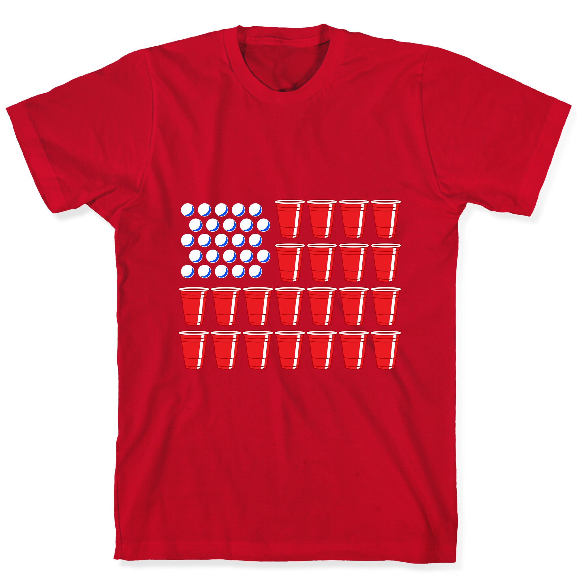 Beer Pong Flag T-Shirt
