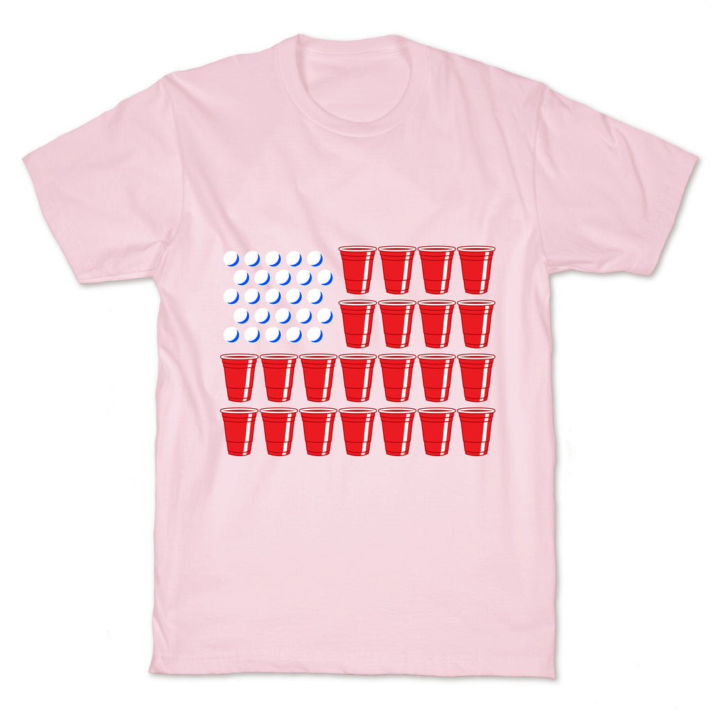 Beer Pong Flag T-Shirt