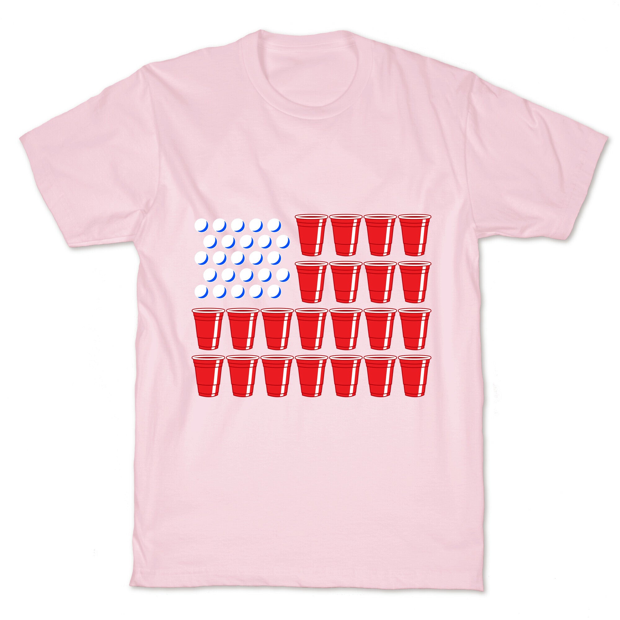 Beer Pong Flag T-Shirt