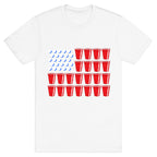 Beer Pong Flag T-Shirt