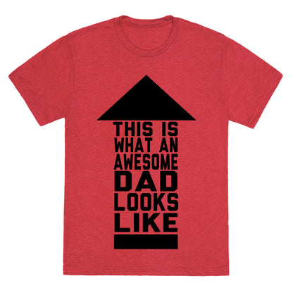 This is What an Awesome Father Looks Like Unisex Triblend Tee