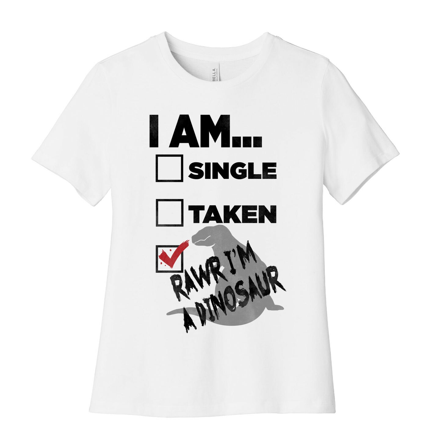 Rawr I'm A Dinosaur! Women's Cotton Tee