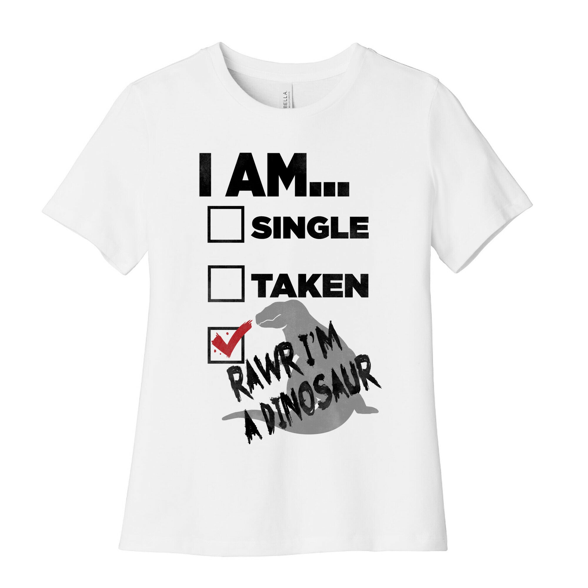 Rawr I'm A Dinosaur! Women's Cotton Tee