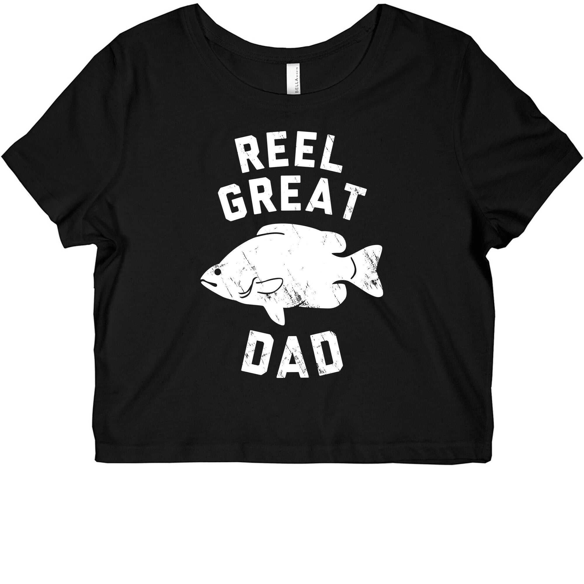 Reel Great Dad (White) Graphic Baby Tee