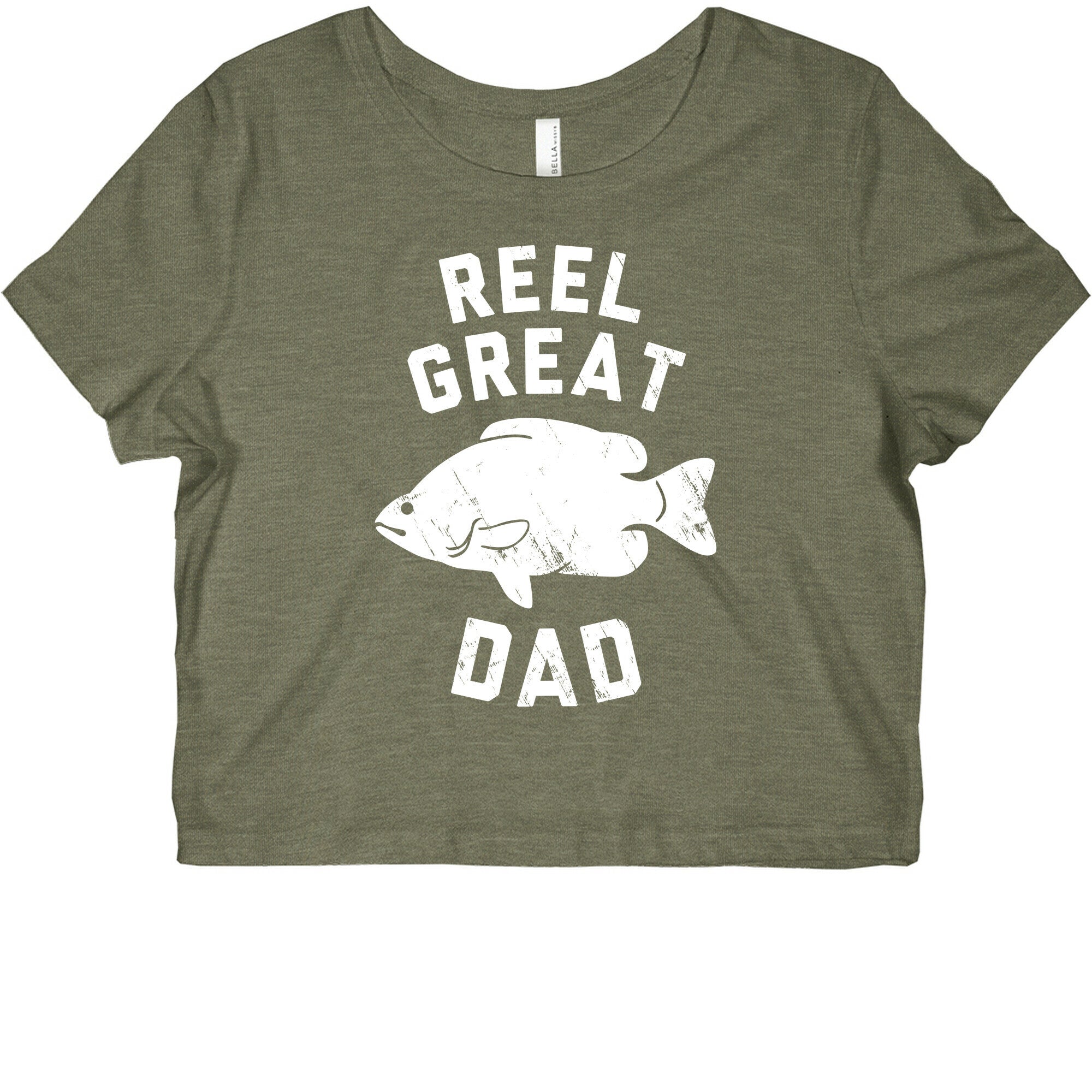 Reel Great Dad (White) Graphic Baby Tee