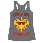 Sun's Out Guns Out Racerback Tank