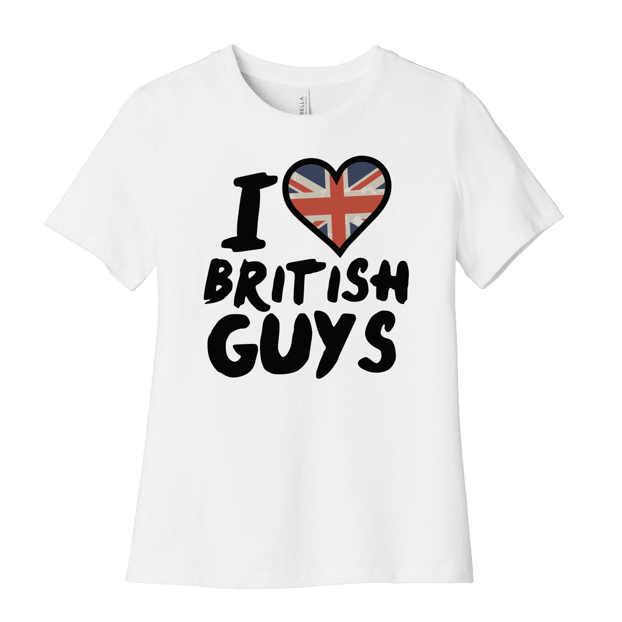 I Love British Guys Women's Cotton Tee