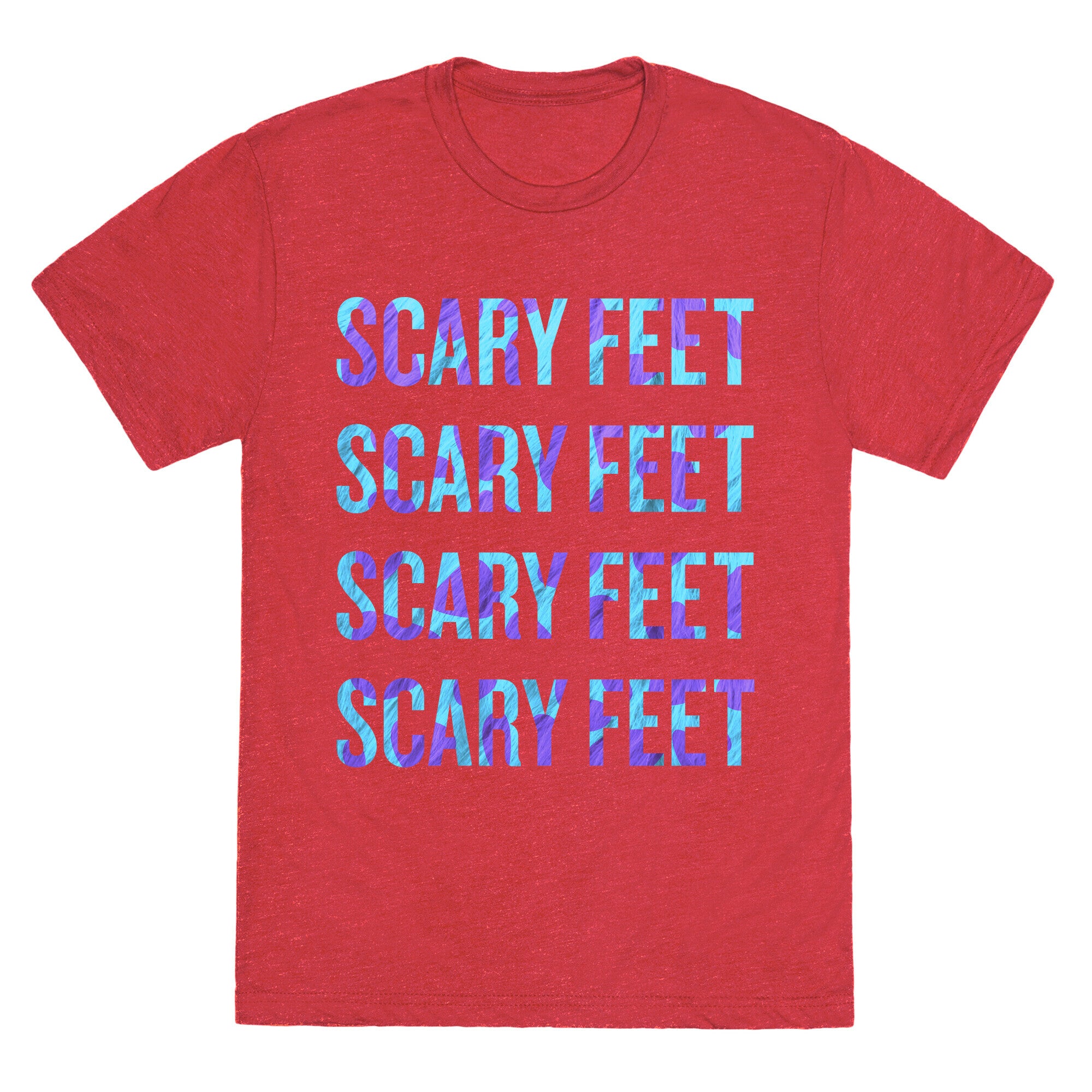 Scary Feet Scary Feet (Text) Unisex Triblend Tee