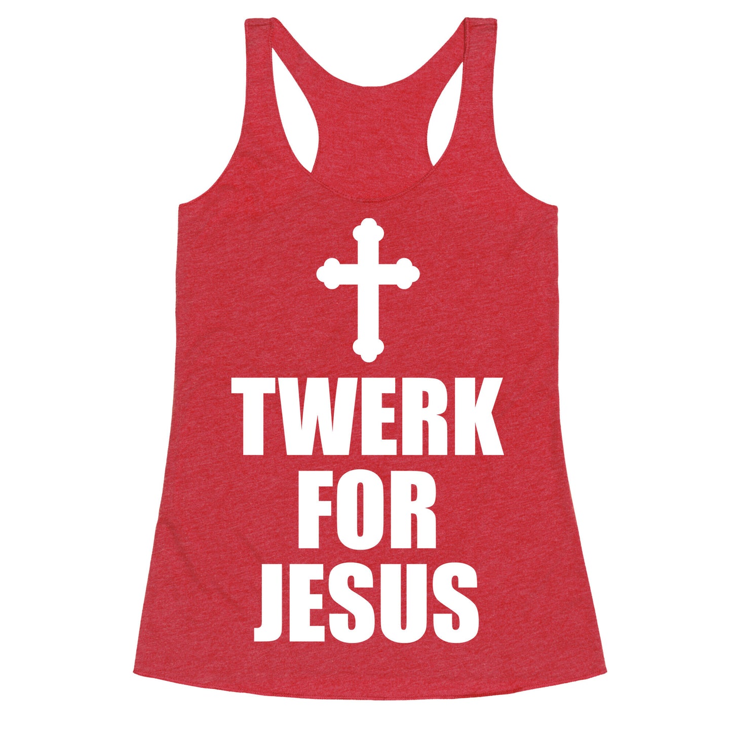 Twerk For Jesus Racerback Tank