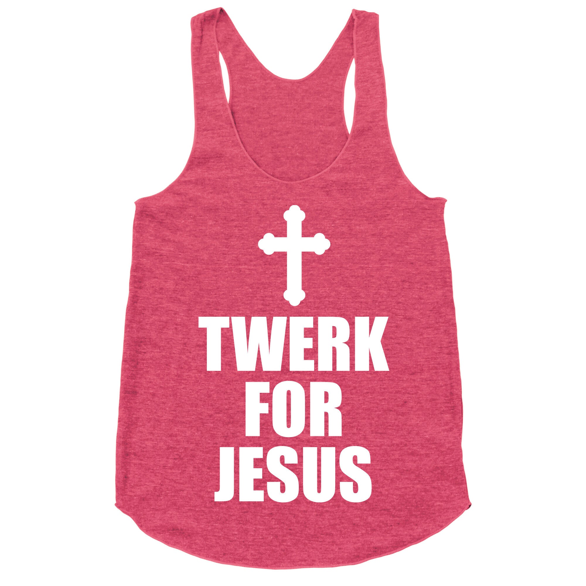 Twerk For Jesus Racerback Tank