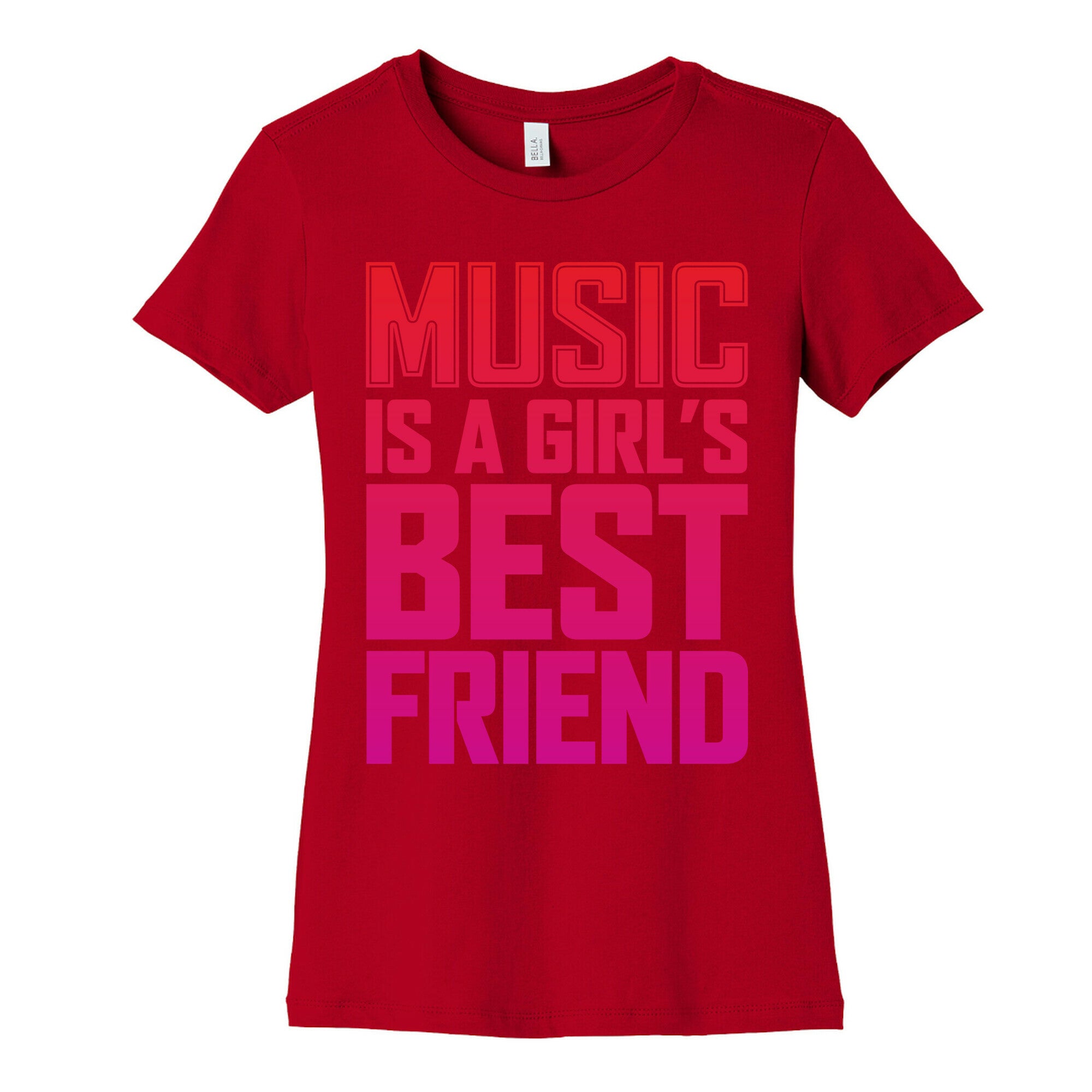 Music Is A Girl's Best Friend Women's Cotton Tee