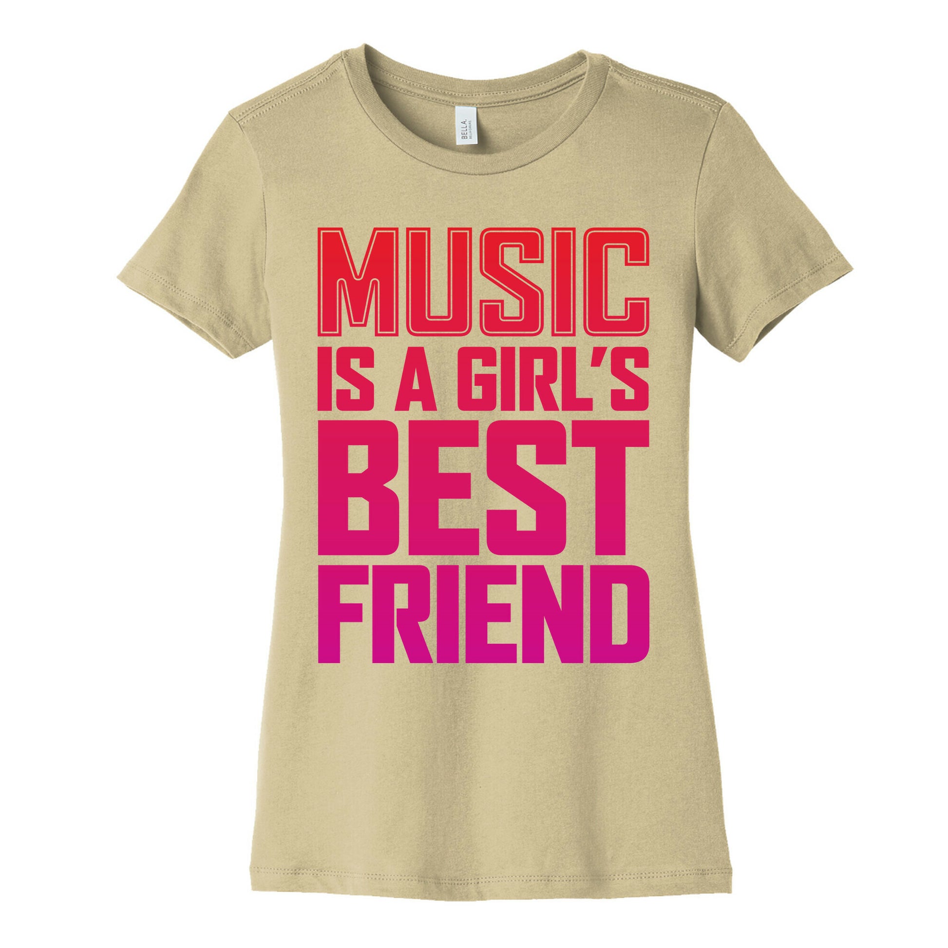 Music Is A Girl's Best Friend Women's Cotton Tee