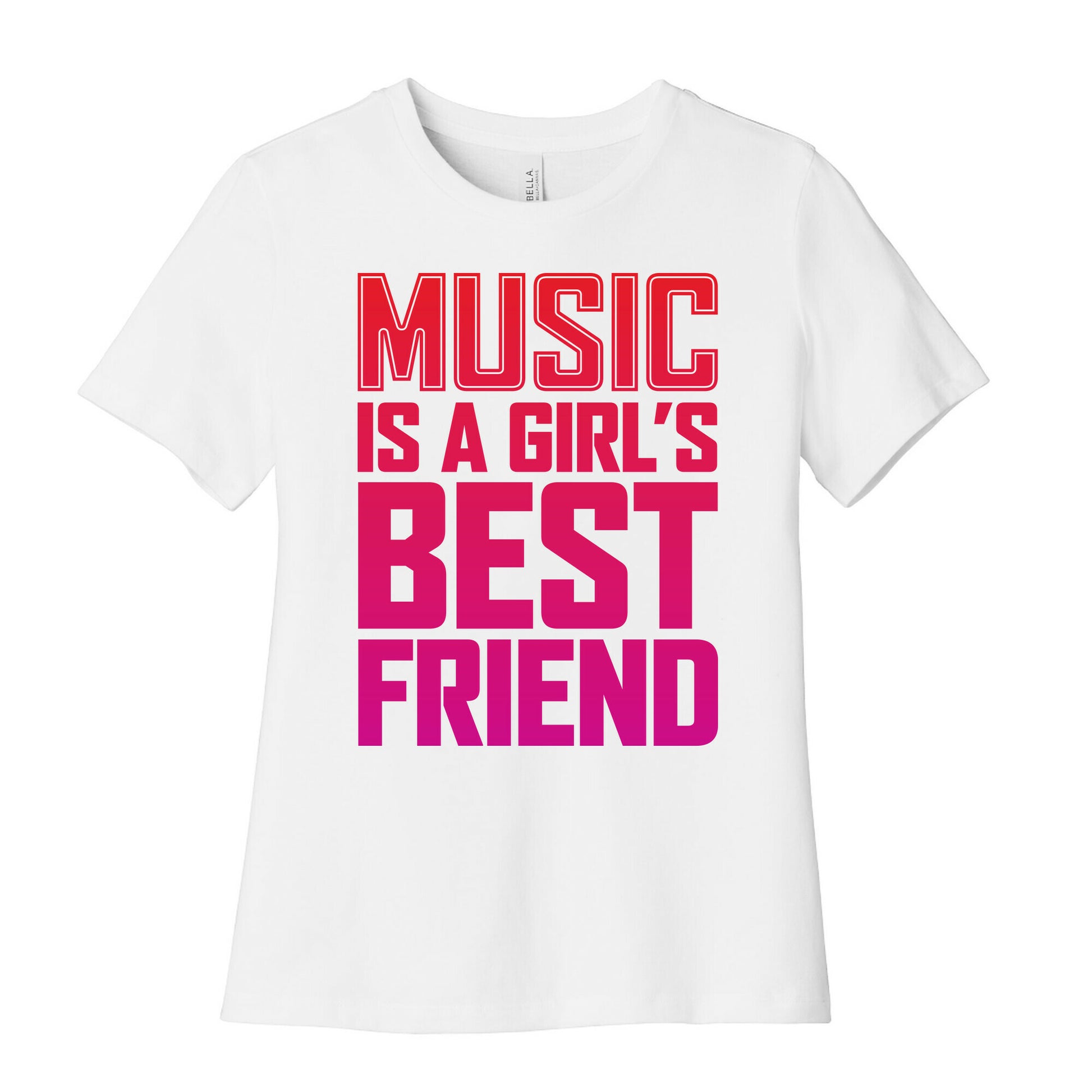 Music Is A Girl's Best Friend Women's Cotton Tee