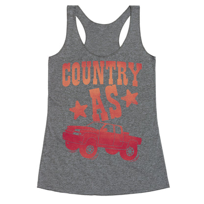 Country as Truck Racerback Tank