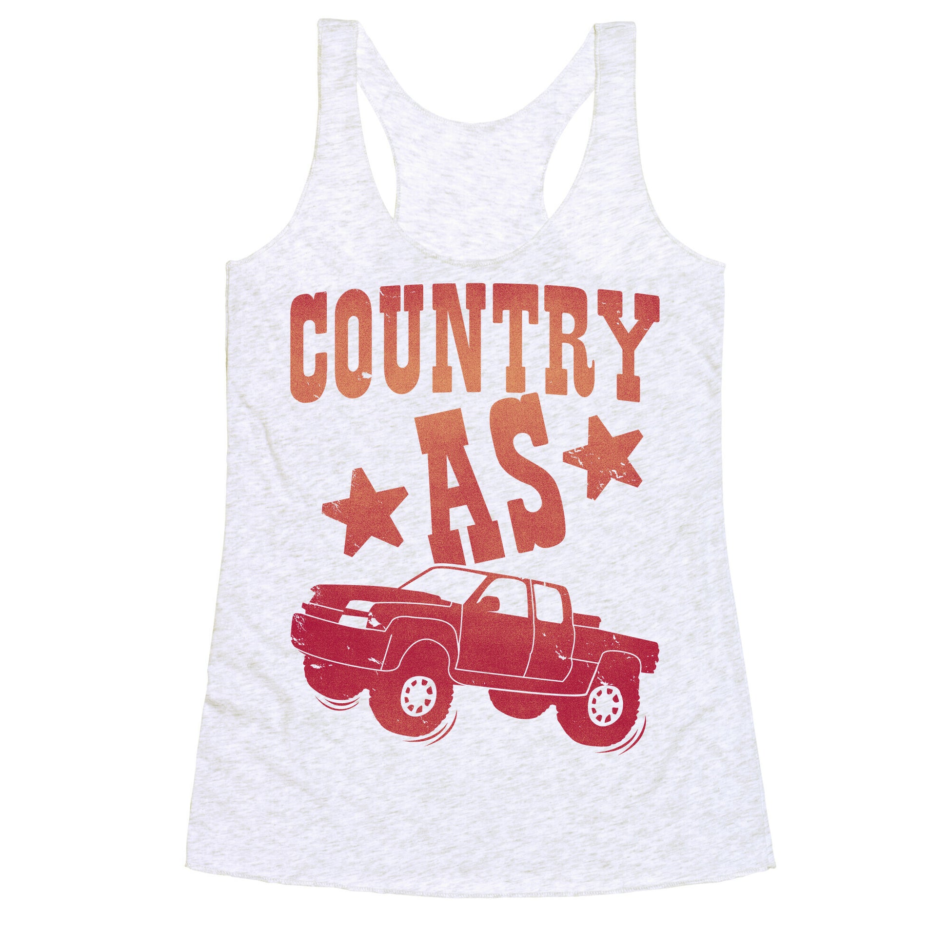 Country as Truck Racerback Tank