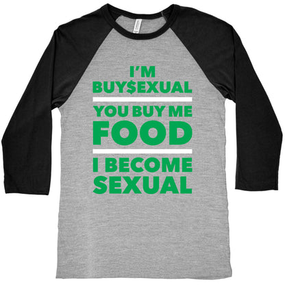 I'm Buysexual Baseball Tee