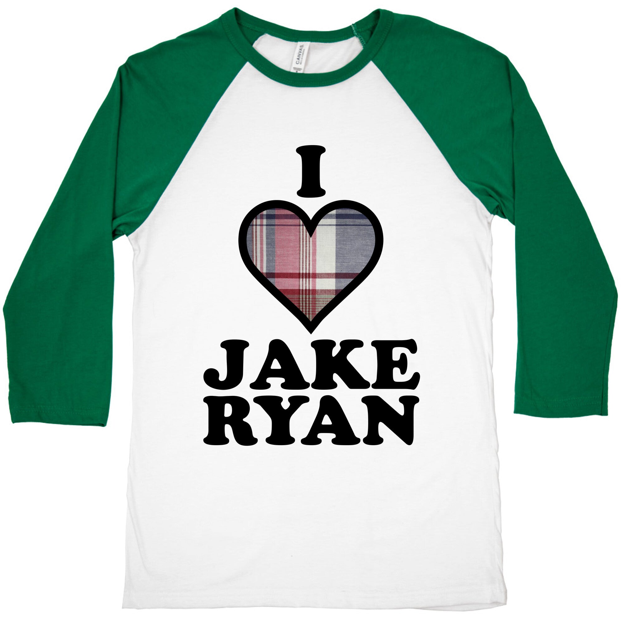 I Love Jake Ryan Baseball Tee