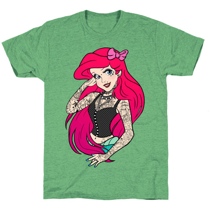 Punk Ariel Parody Unisex Triblend Tee