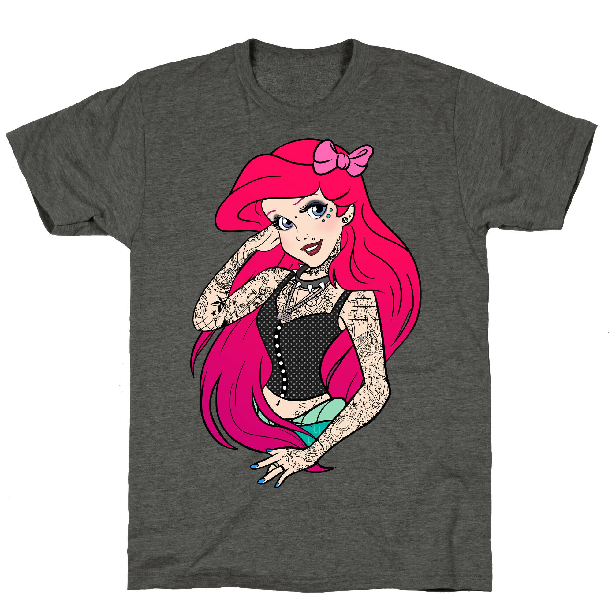 Punk Ariel Parody Unisex Triblend Tee