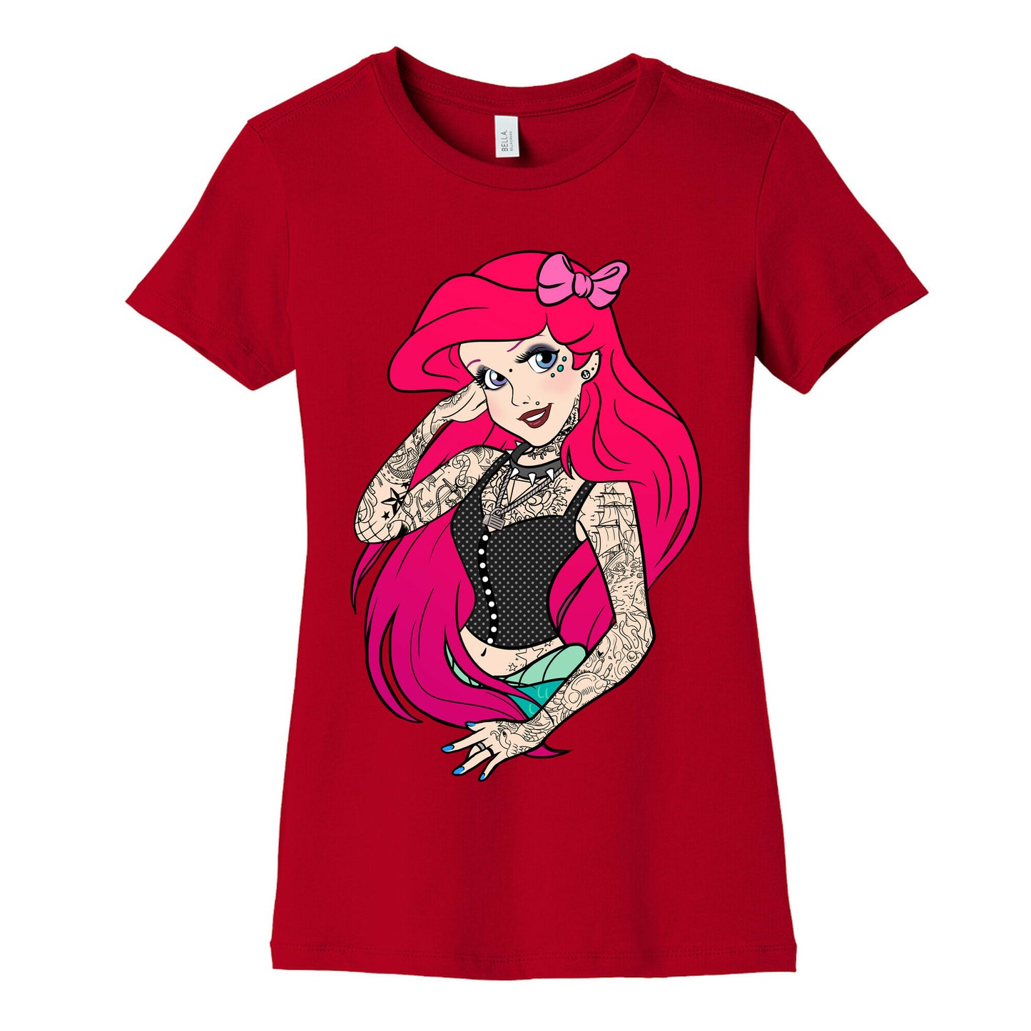 Punk Princess Mermaid Women's Cotton Tee