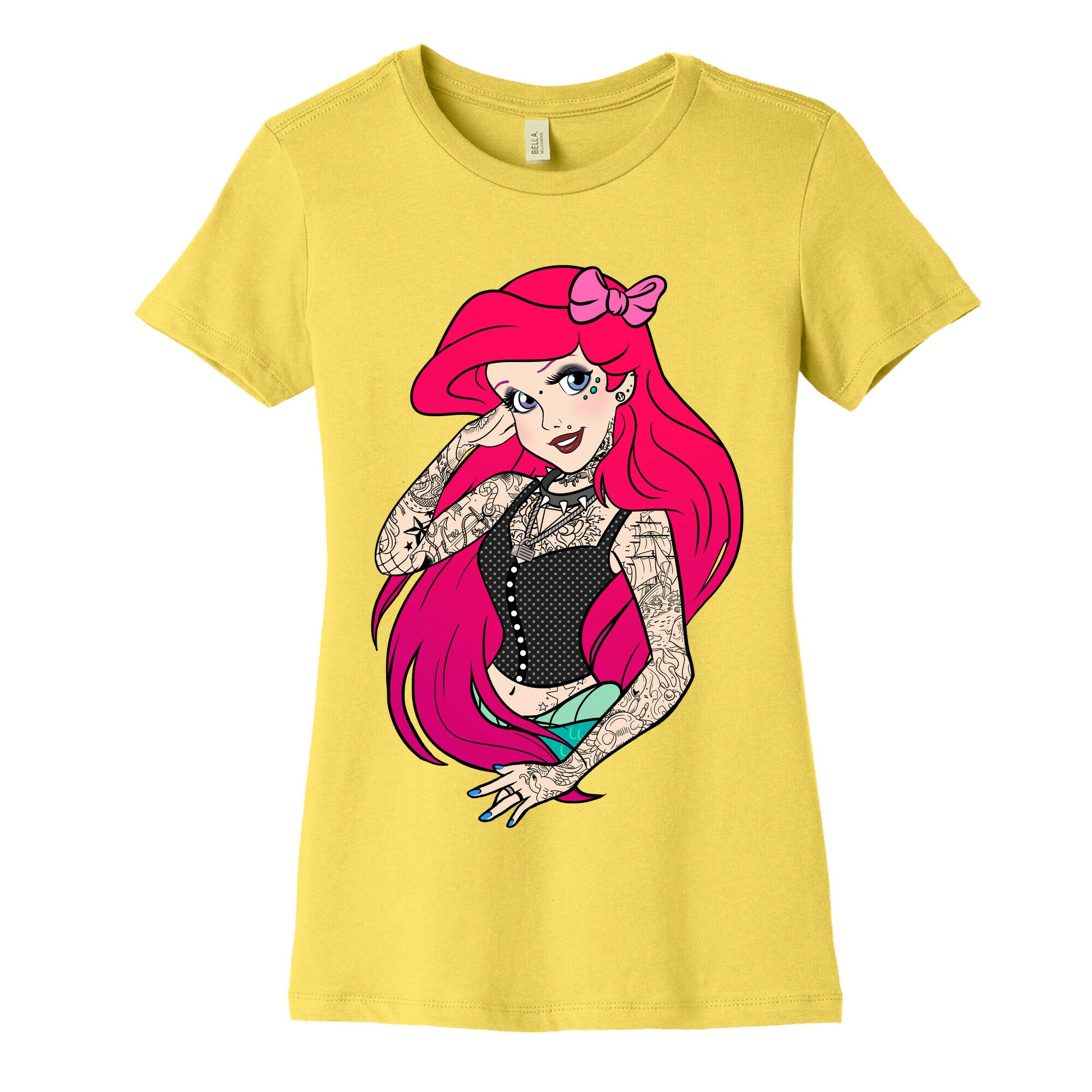 Punk Princess Mermaid Women's Cotton Tee
