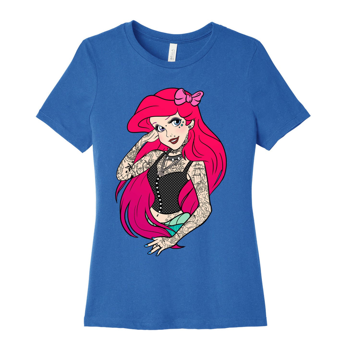 Punk Princess Mermaid Women's Cotton Tee