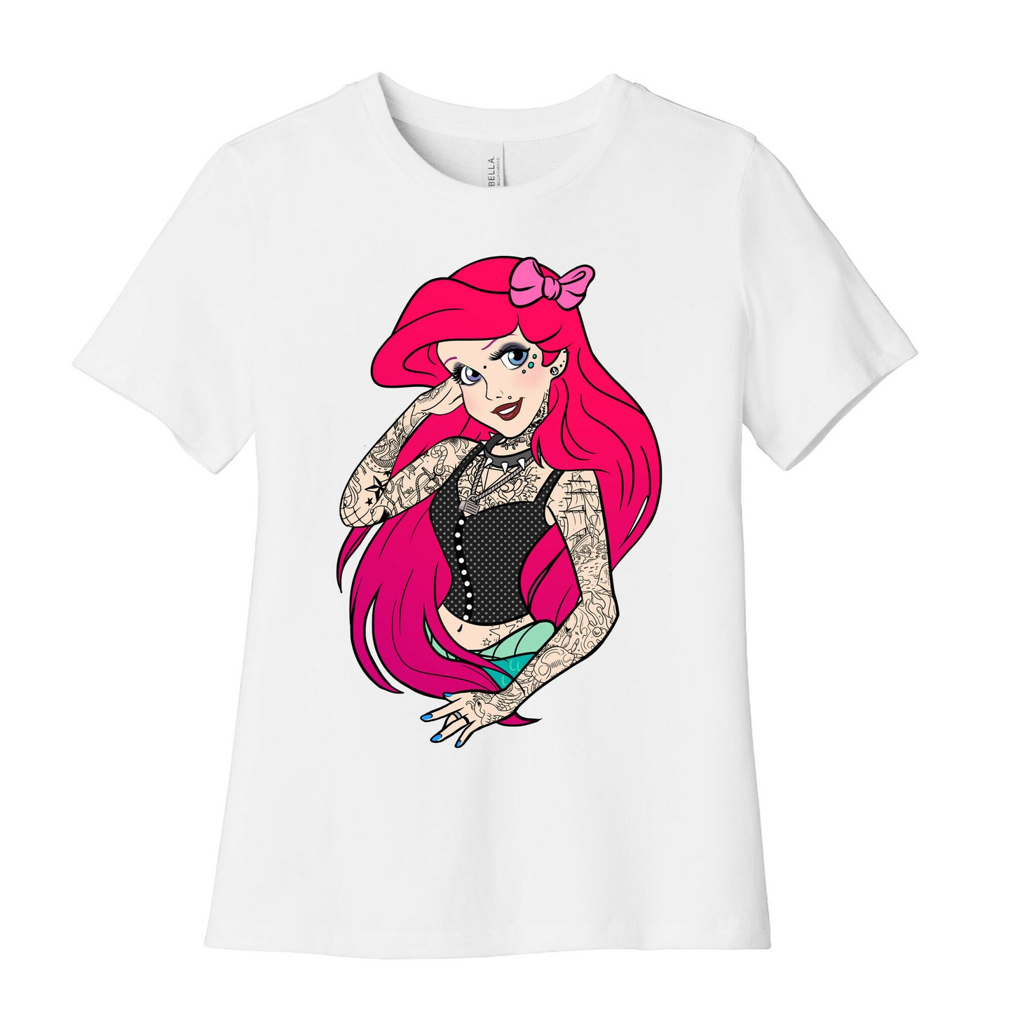 Punk Princess Mermaid Women's Cotton Tee