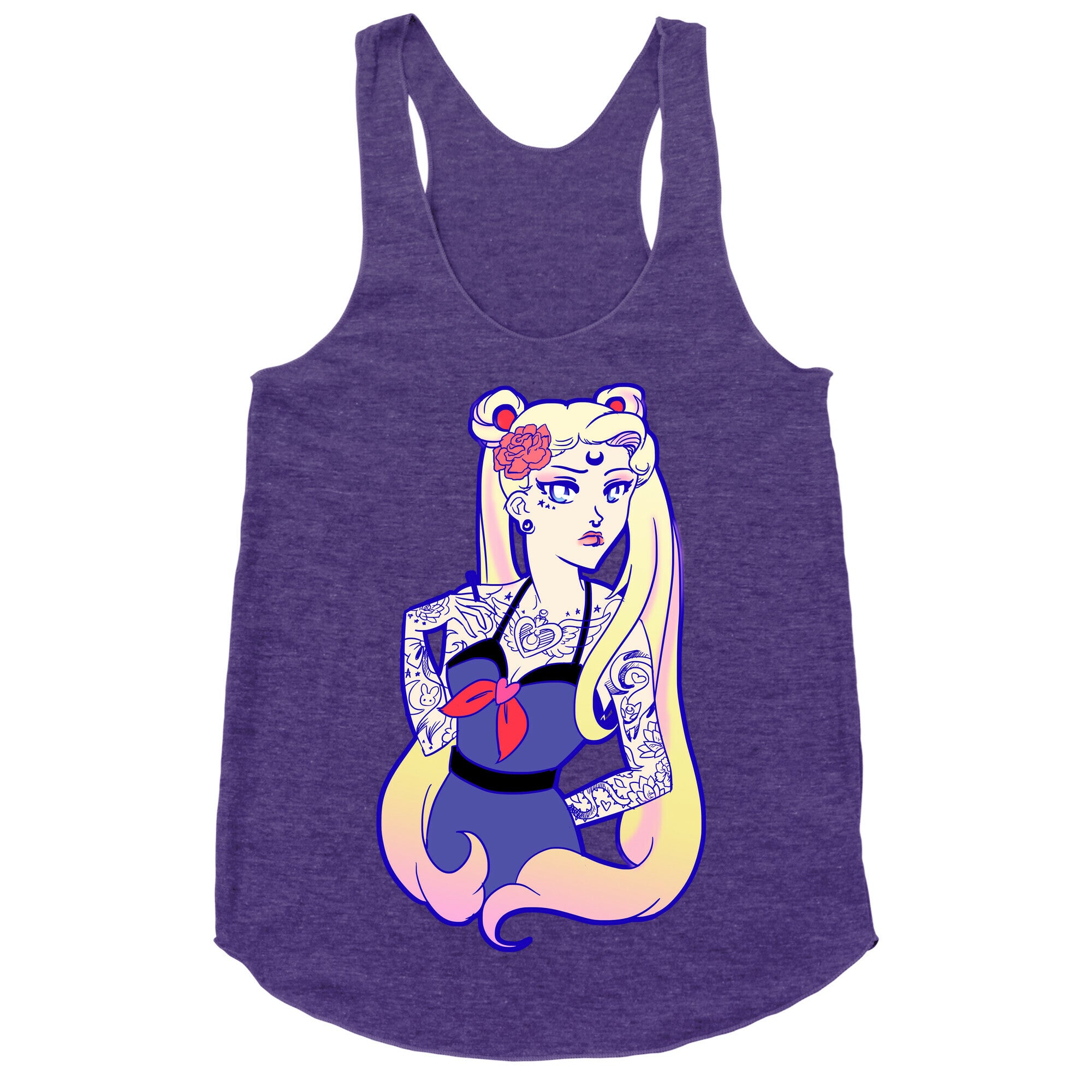 Punk Sailor Moon Racerback Tank