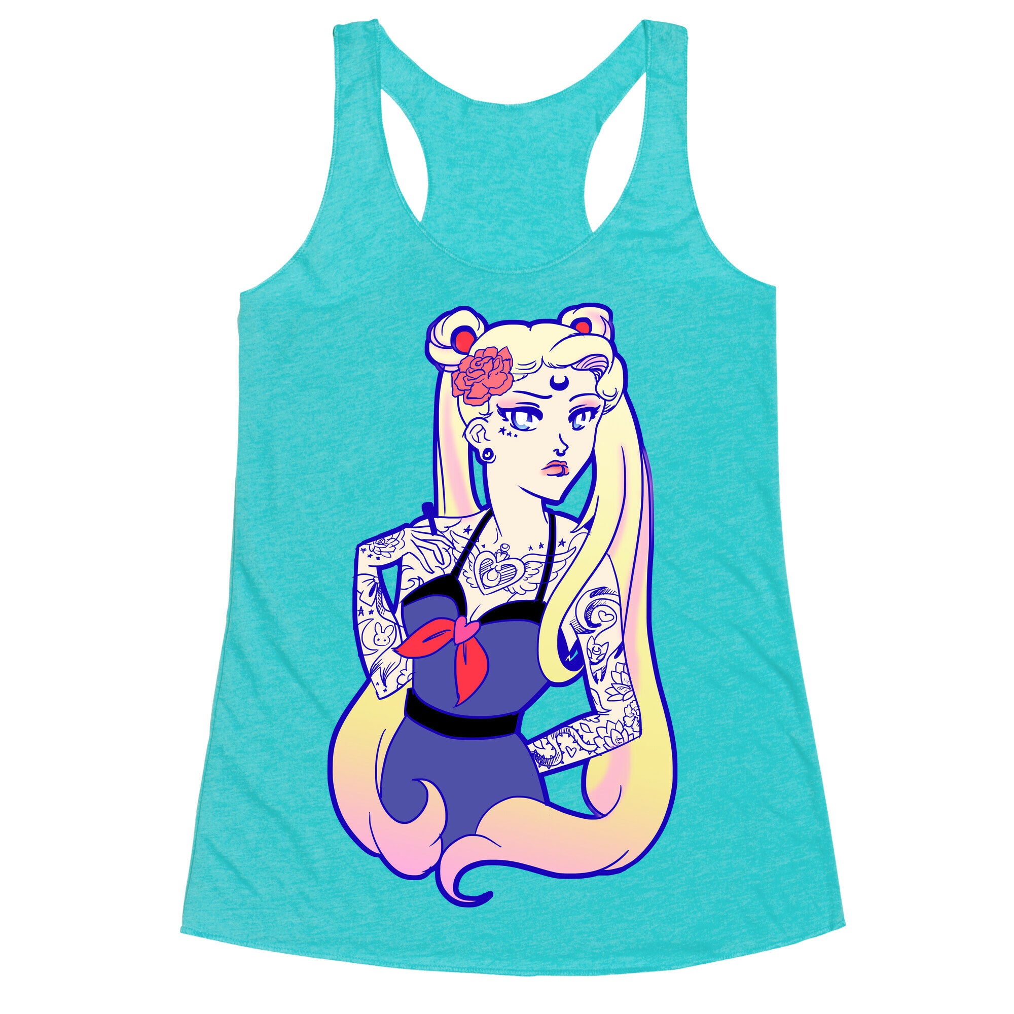 Punk Sailor Moon Racerback Tank