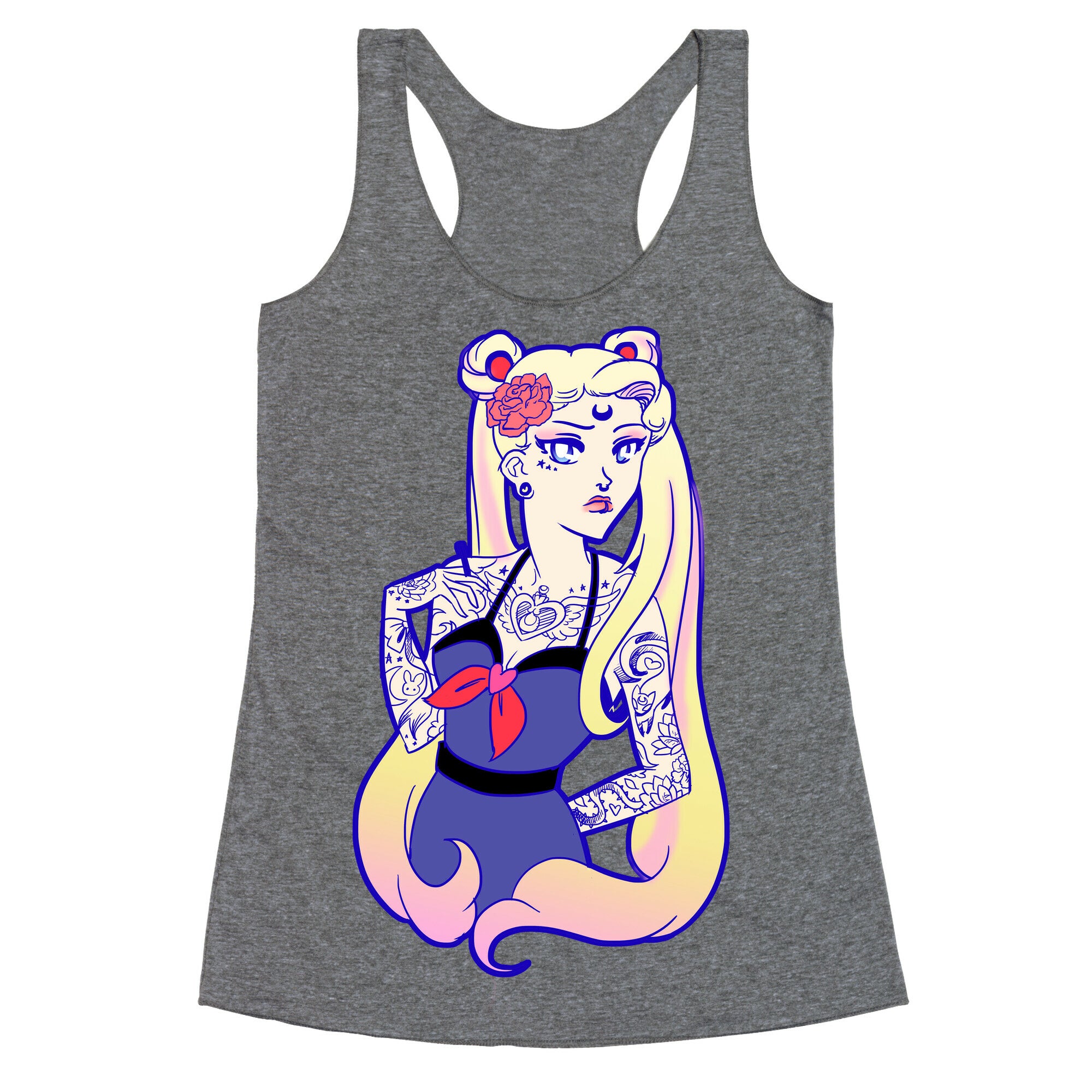 Punk Sailor Moon Racerback Tank