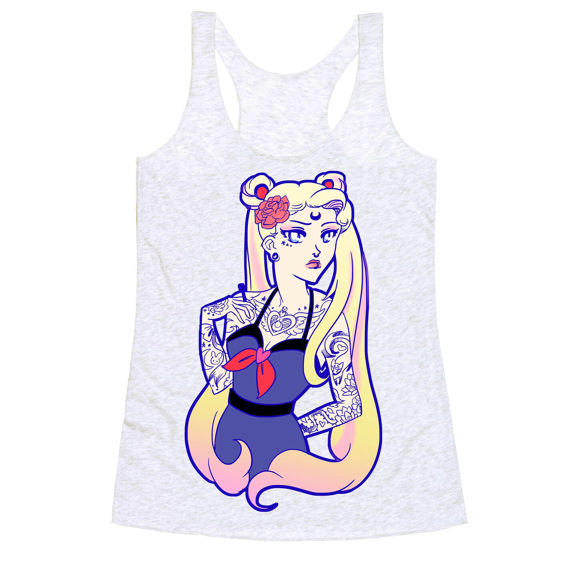 Punk Sailor Moon Racerback Tank
