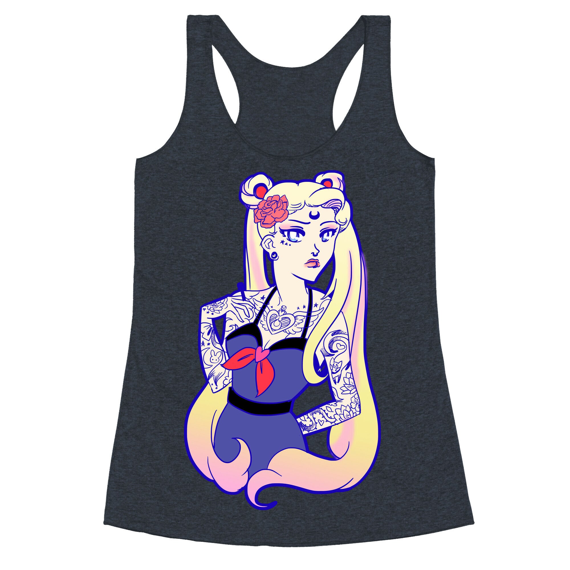 Punk Sailor Moon Racerback Tank