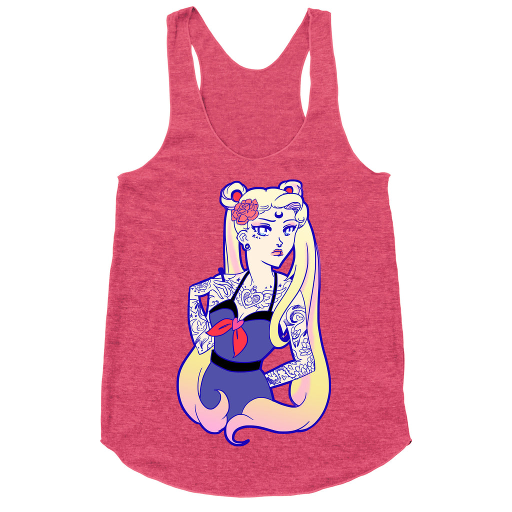 Punk Sailor Moon Racerback Tank