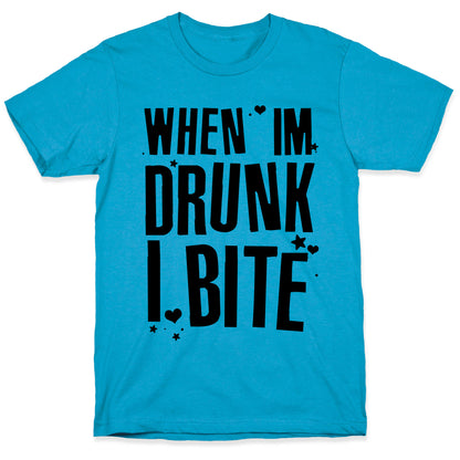 When I'm Drunk I Bite Unisex Triblend Tee