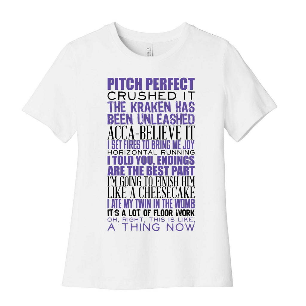 Pitch Perfect Quotes Women's Cotton Tee