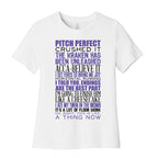 Pitch Perfect Quotes Women's Cotton Tee