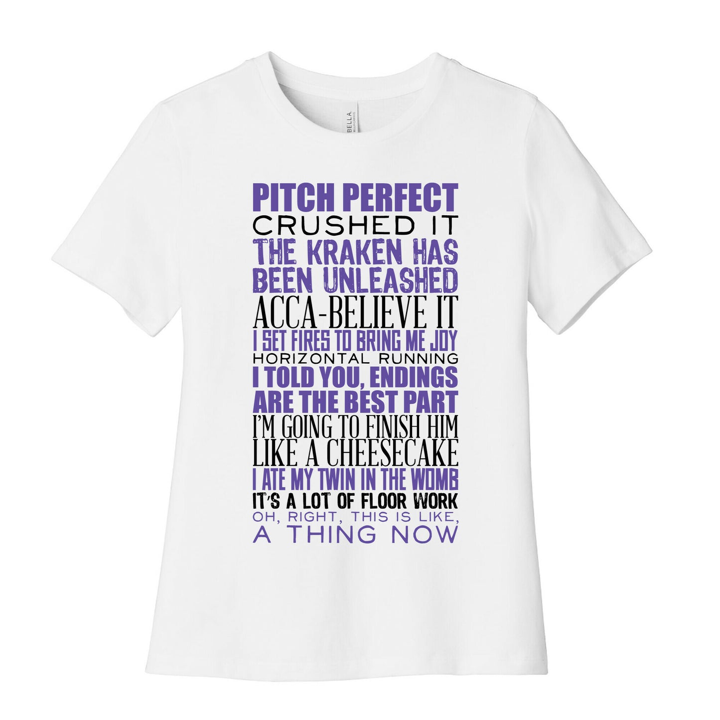 Pitch Perfect Quotes Women's Cotton Tee